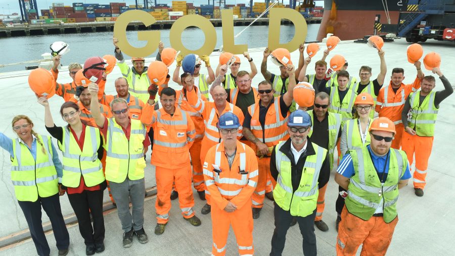 Gold award for PD Ports’ health and safety standards at prestigious RoSPA awards