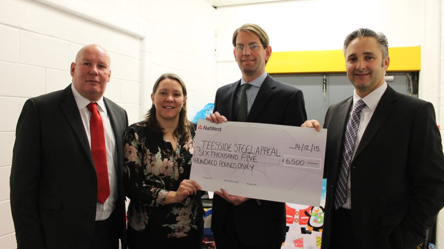 Steel Association and PD Ports helps former steel workers this Christmas with charity appeal