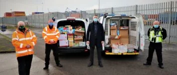 PD Ports staff embrace the spirit of Christmas with food bank donations