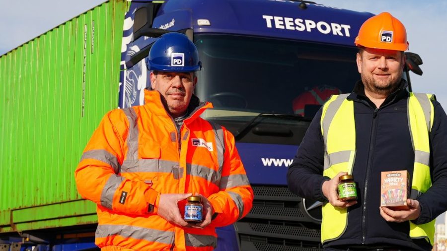 PD Ports continues to support local businesses with welcoming of first shipment for Beanies Coffee through Teesport